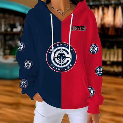 [HOT DEAL] NEW CUSTOMIZED NBA10 LCL LOS ANGELES CLIPPERS  RIBBED HOODIE & SWEATSHIRT