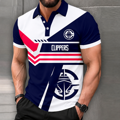 LIMITED EDITION - NEW CUSTOMIZED NBA10 LCL LOS ANGELES CLIPPERS POLO SHIRT, ZIP POLO SHIRT & T-SHIRTS