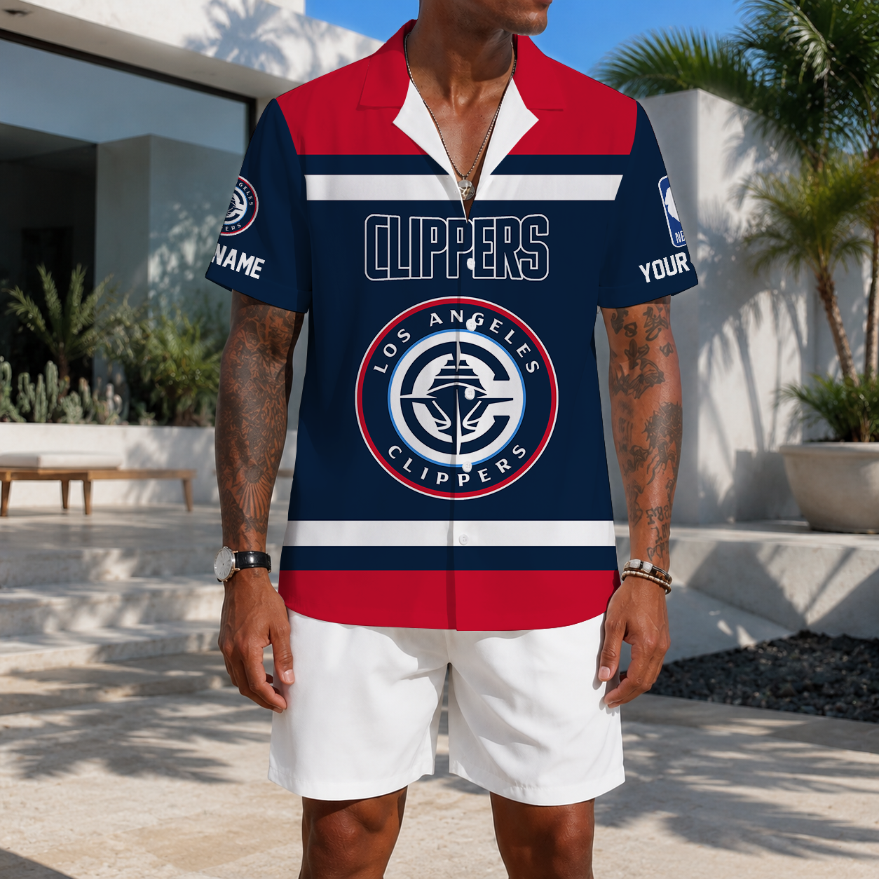 EXCLUSIVE EDITION - NEW CUSTOMIZED NBA10 LCL LOS ANGELES CLIPPERS UNISEX HAWAIIAN SHIRT