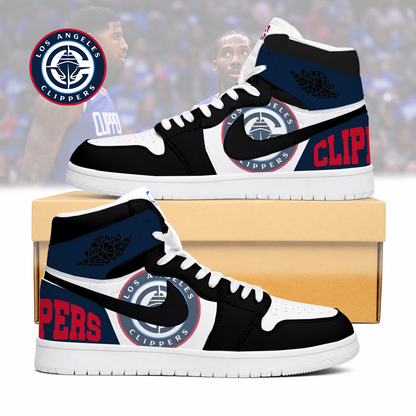 LIMITED EDITION - NEW CUSTOMIZED NBA10 LCL LOS ANGELES CLIPPERS AIR JORDAN SNEAKERS