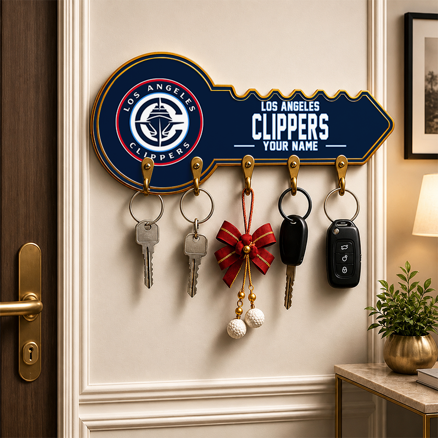 [HOT DEAL] NEW CUSTOMIZED NBA10 LCL LOS ANGELES CLIPPERS  WALL KEY HOLDER FOR HOME
