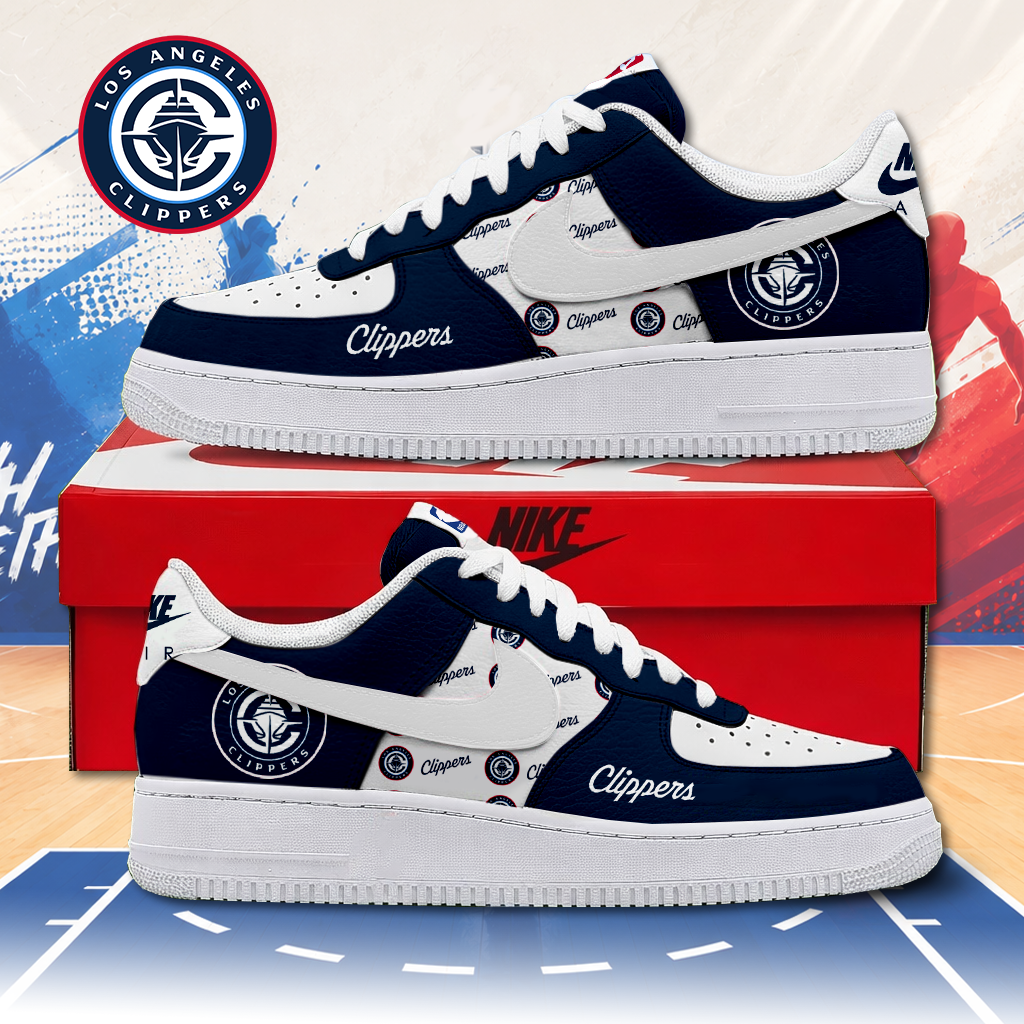 LIMITED EDITION - NEW CUSTOMIZED NBA10 LCL LOS ANGELES CLIPPERS AF1 SNEAKERS
