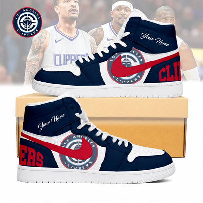 LIMITED EDITION - NEW CUSTOMIZED NBA10 LCL LOS ANGELES CLIPPERS AIR JORDAN SNEAKERS