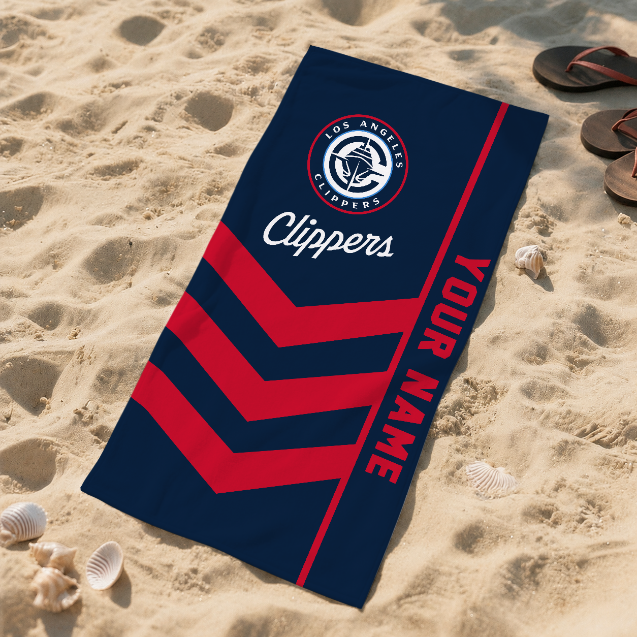LIMITED EDITION - NEW CUSTOMIZED NBA10 LCL LOS ANGELES CLIPPERS BEACH TOWEL FOR FAN