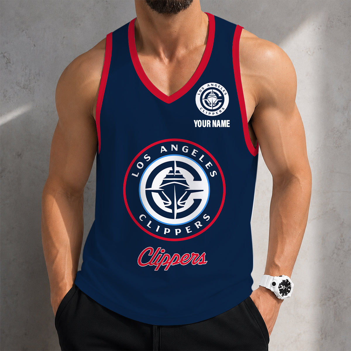 LIMITED EDITION - NEW CUSTOMIZED NBA10 LCL LOS ANGELES CLIPPERS UNISEX TANK TOP