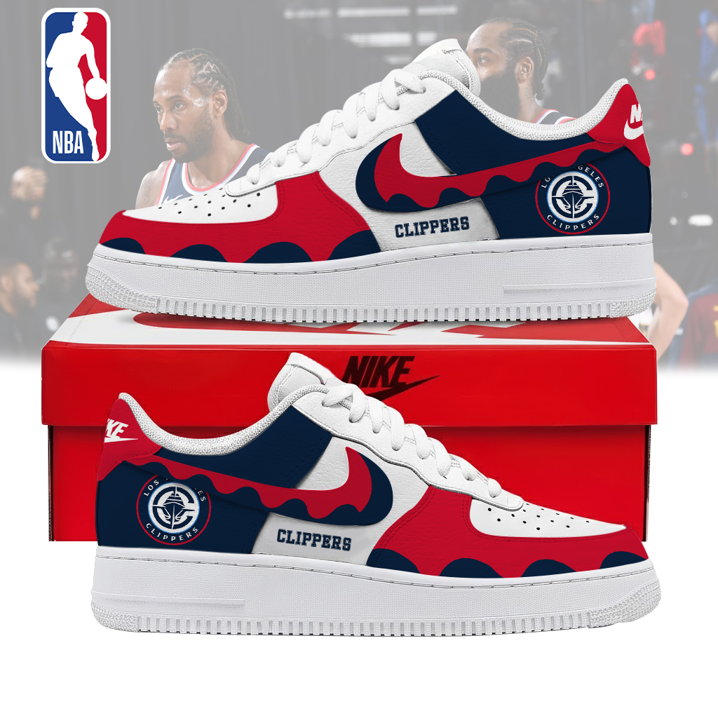 LIMITED EDITION - NEW CUSTOMIZED NBA10 LCL LOS ANGELES CLIPPERS AF1 SNEAKERS