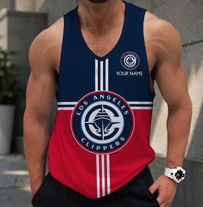 LIMITED EDITION - NEW CUSTOMIZED NBA10 LCL LOS ANGELES CLIPPERS MEN'S TANK TOP