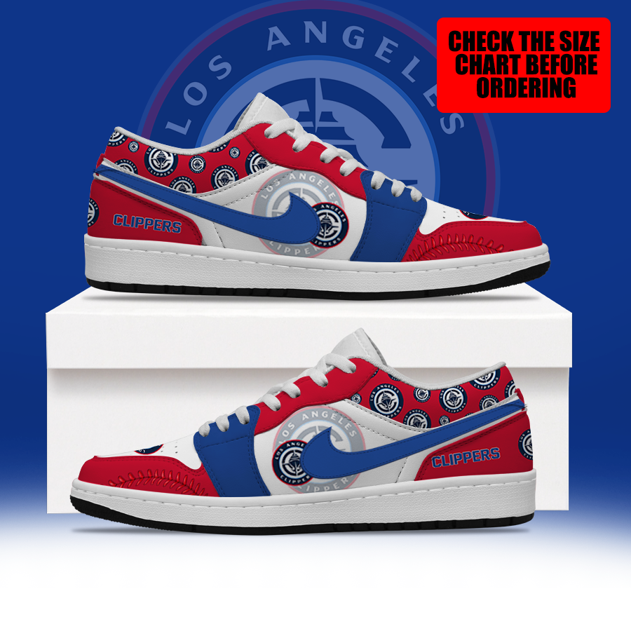 [HOT DEAL] NEW CUSTOMIZED NBA10 LCL LOS ANGELES CLIPPERS AIR JORDAN LOW SHOES