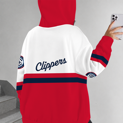 [HOT DEAL] NEW CUSTOMIZED NBA10 LCL LOS ANGELES CLIPPERS ZIP HOODIE