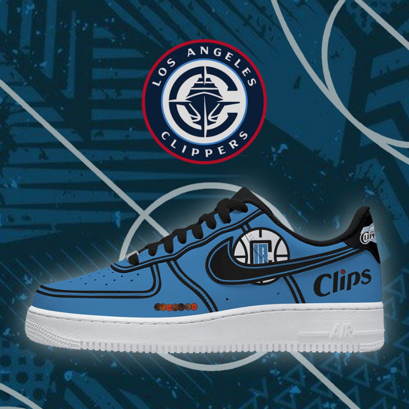LIMITED EDITION - NEW CUSTOMIZED NBA10 LCL LOS ANGELES CLIPPERS AF1 SHOES
