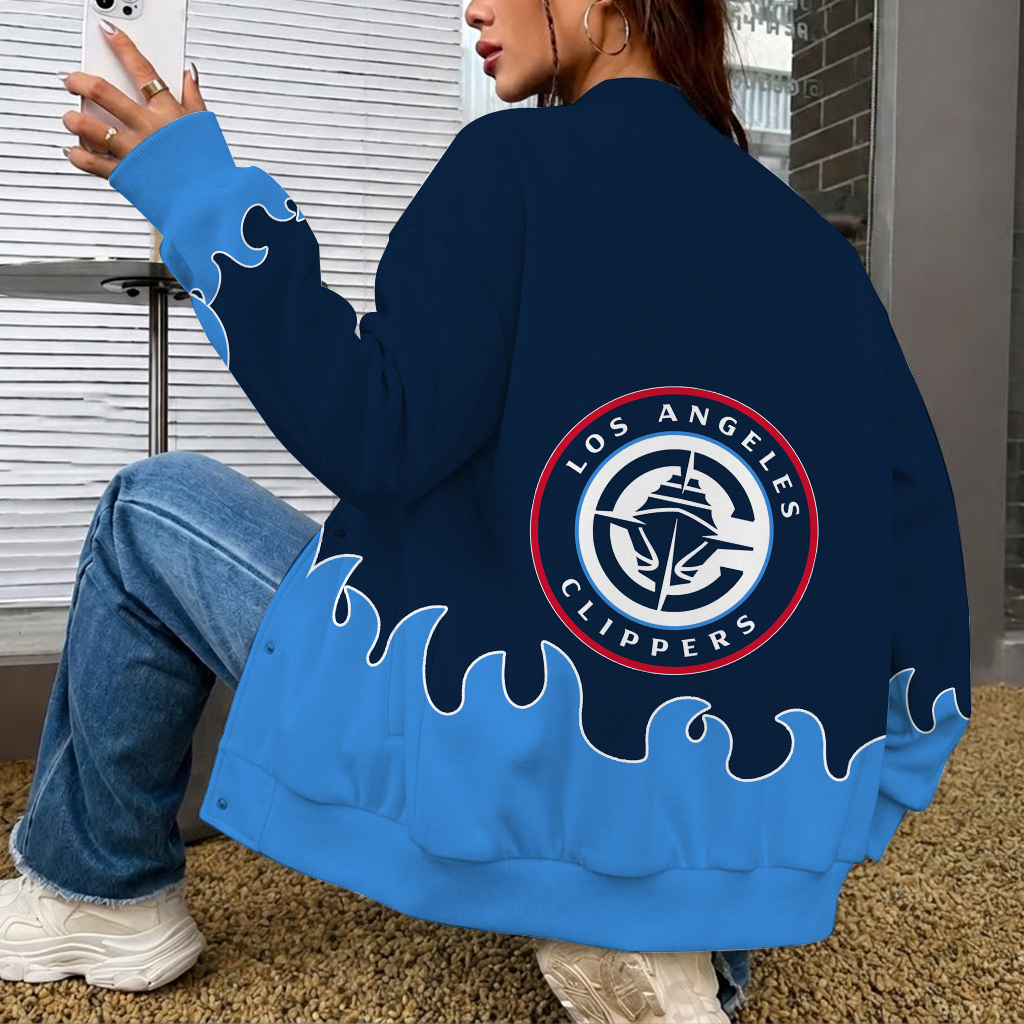 LIMITED EDITION - NEW CUSTOMIZED NBA10 LCL LOS ANGELES CLIPPERS BASEBALL JACKET, SATIN VARSITY JACKET