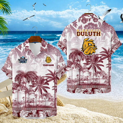 LIMITED EDITION - NEW CUSTOMIZED MFF10 MDB MINNESOTA DULUTH BULLDOGS UNISEX HAWAIIAN SHIRT