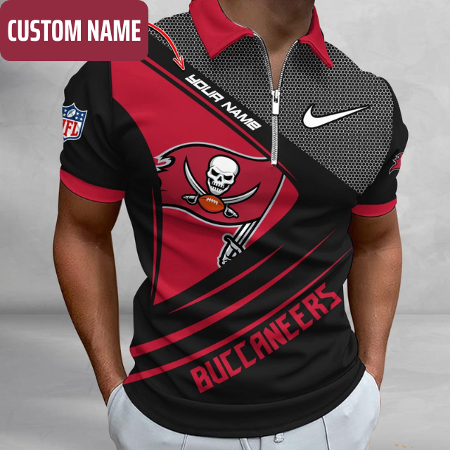 VIRAL EDITION - NEW CUSTOMIZED NFL10 TBB TAMPA BAY BUCCANEERS POLO SHIRT, ZIP POLO SHIRT & T-SHIRTS