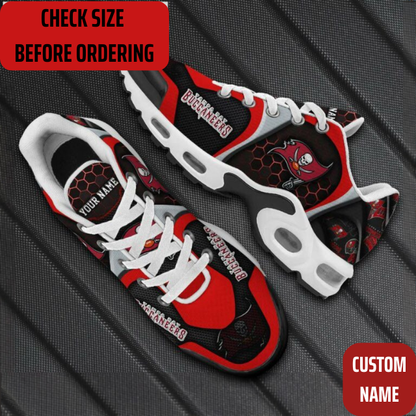 VIRAL EDITION - NEW CUSTOMIZED NFL10 TBB TAMPA BAY BUCCANEERS AIR MAX PLUS SNEAKERS