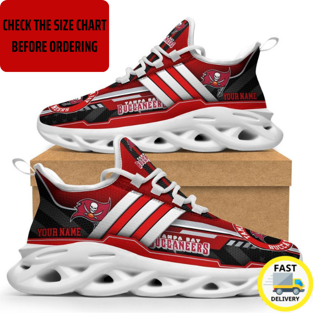 EXCLUSIVE EDITION - NEW CUSTOMIZED NFL10 TBB TAMPA BAY BUCCANEERS MAX SOUL SHOES
