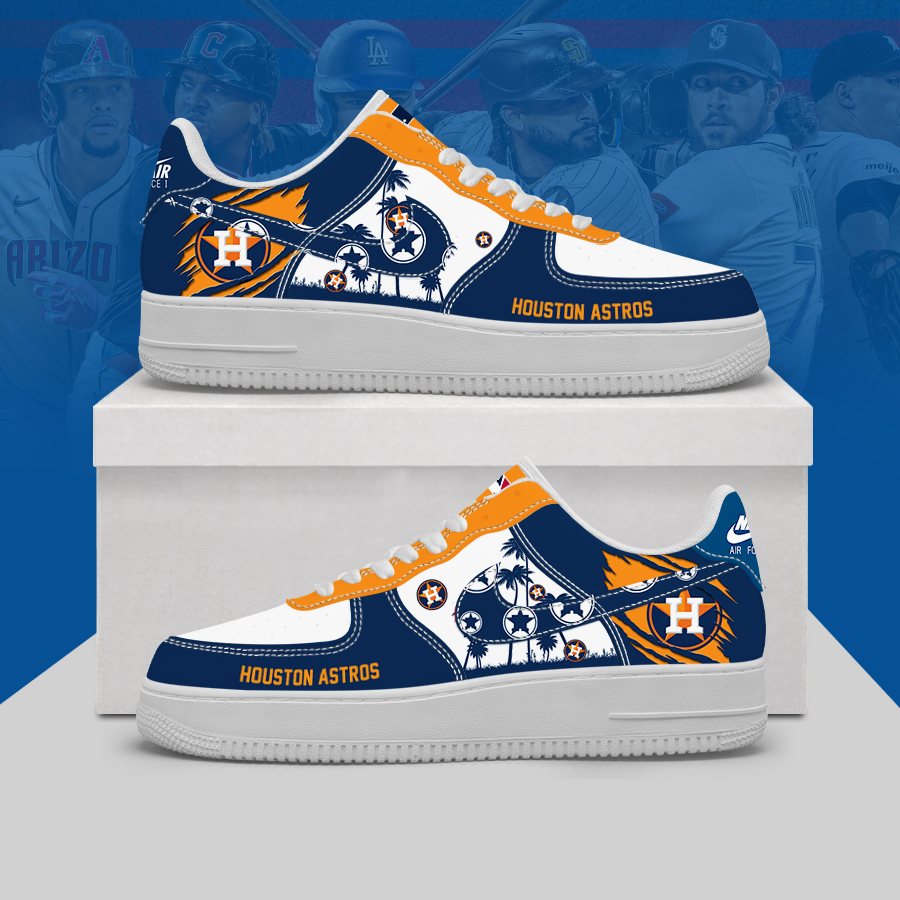 [FLASH SALE] NEW CUSTOMIZED MLB10 HAS HOUSTON ASTROS AF1 SHOES