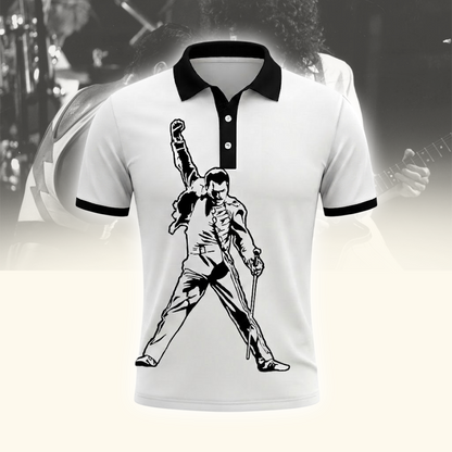 [FAN EXCLUSIVE] NEW CUSTOMIZED FREDDIE MERCURY POLO SHIRT