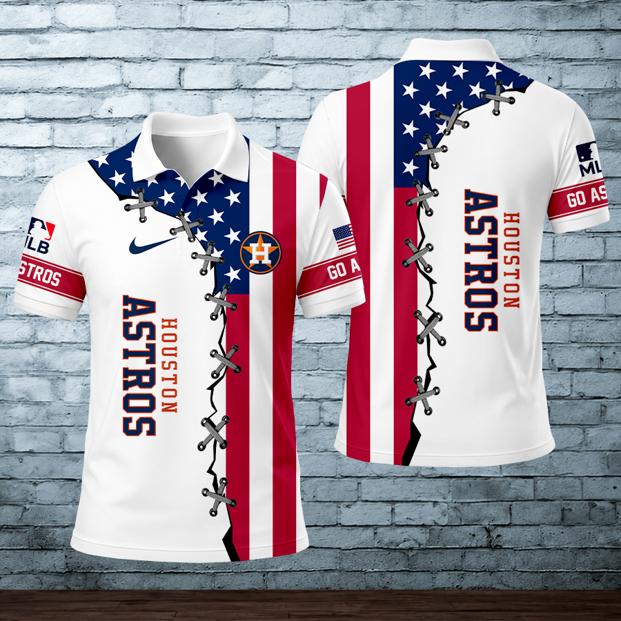 LIMITED EDITION - NEW CUSTOMIZED MLB10 HAS HOUSTON ASTROS POLO SHIRT