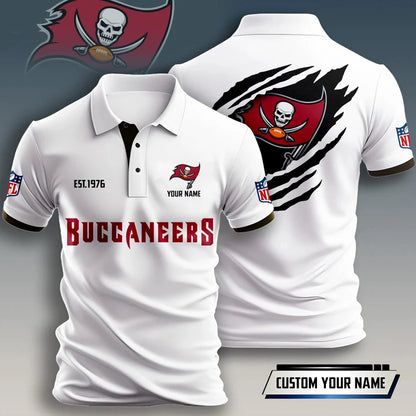 SPECIAL EDITION - NEW CUSTOMIZED NFL10 TBB TAMPA BAY BUCCANEERS T-SHIRT, POLO SHIRT, ZIP POLO SHIRT, HOODIE, ZIP HOODIE & SWEATSHIRT