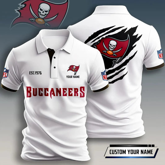 SPECIAL EDITION - NEW CUSTOMIZED NFL10 TBB TAMPA BAY BUCCANEERS T-SHIRT, POLO SHIRT, ZIP POLO SHIRT, HOODIE, ZIP HOODIE & SWEATSHIRT