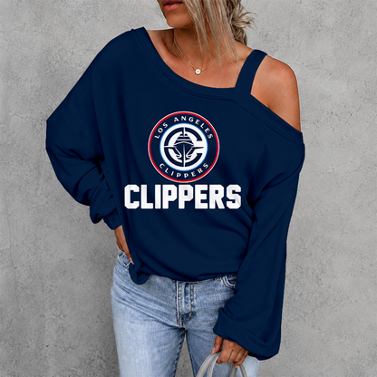 [HOT DEAL] NEW CUSTOMIZED NBA10 LCL LOS ANGELES CLIPPERS DROP SHOULDER SWEATSHIRT