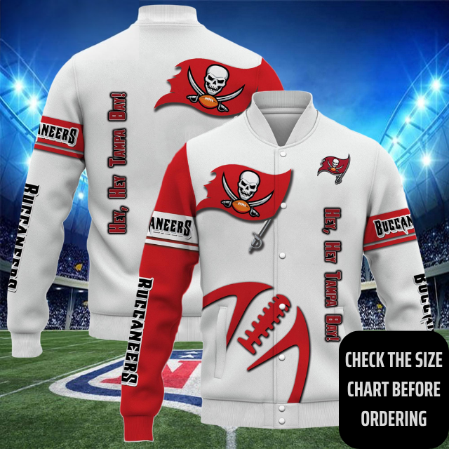 ELITE EDITION - NEW CUSTOMIZED NFL10 TBB TAMPA BAY BUCCANEERS SATIN VARSITY & BASEBALL JACKET