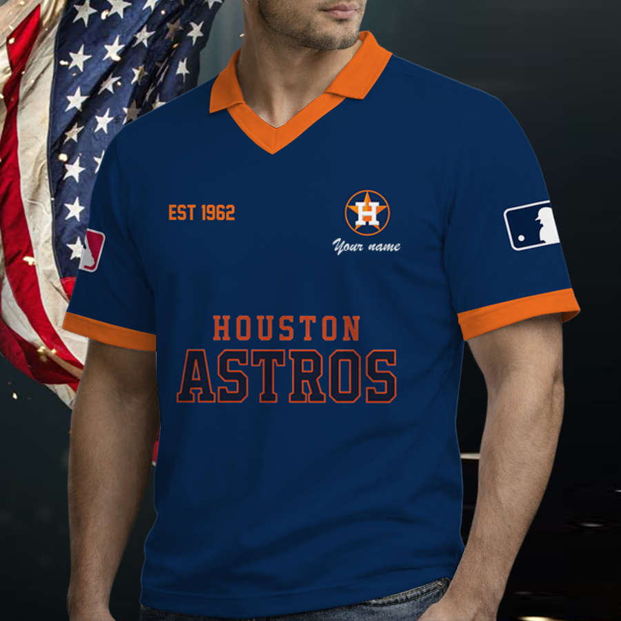 [FLASH SALE] NEW CUSTOMIZED MLB10 HAS HOUSTON ASTROS POLO SHIRT