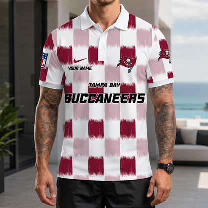 [SPECIAL OFFER] NEW CUSTOMIZED NFL10 TBB TAMPA BAY BUCCANEERS POLO SHIRT