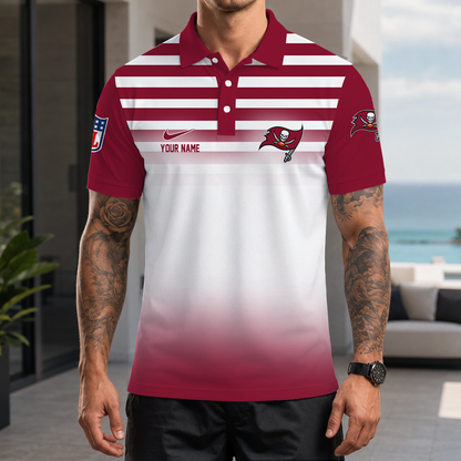 [SPECIAL OFFER] NEW CUSTOMIZED NFL10 TBB TAMPA BAY BUCCANEERS POLO SHIRT