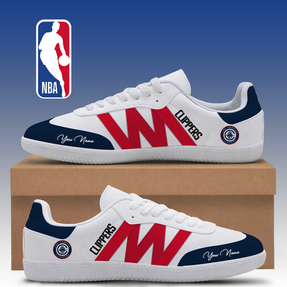 LIMITED EDITION - NEW CUSTOMIZED NBA10 LCL LOS ANGELES CLIPPERS CLASSIC SNEAKERS