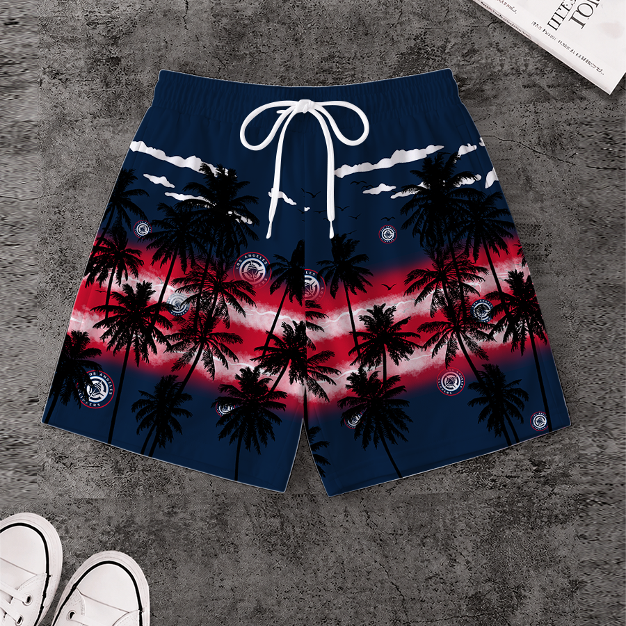 LIMITED EDITION - NEW CUSTOMIZED NBA10 LCL LOS ANGELES CLIPPERS SHORT PANTS