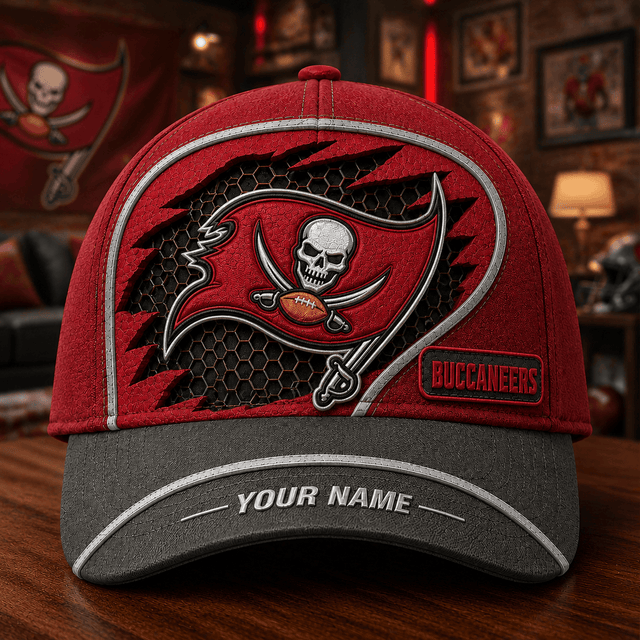 SPECIAL EDITION - NEW CUSTOMIZED NFL10 TBB TAMPA BAY BUCCANEERS CLASSIC CAP