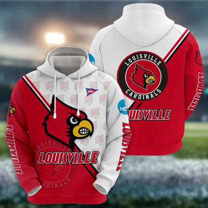 ELITE EDITION - NEW CUSTOMIZED NCAA10 ULC LOUISVILLE CARDINALS FBS HOODIE, ZIP HOODIE, T-SHIRT, POLO SHIRT, ZIP POLO SHIRT & SWEATSHIRT