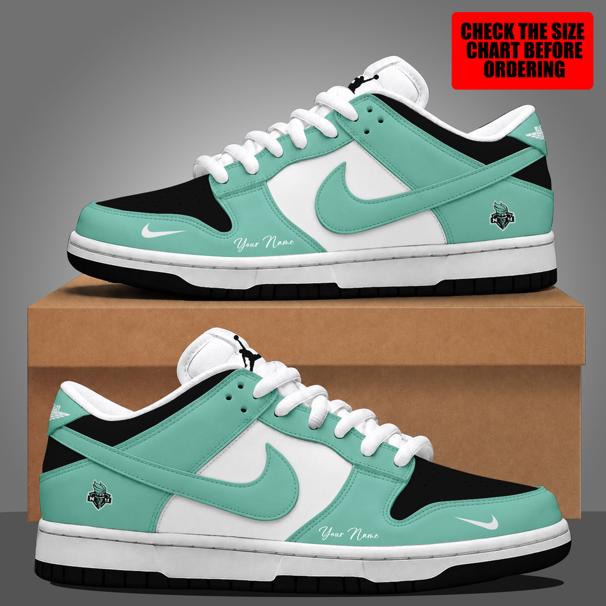 [FAN FAVORITE] NEW CUSTOMIZED WNBA10 NYL NEW YORK LIBERTY DUNK LOW SHOES