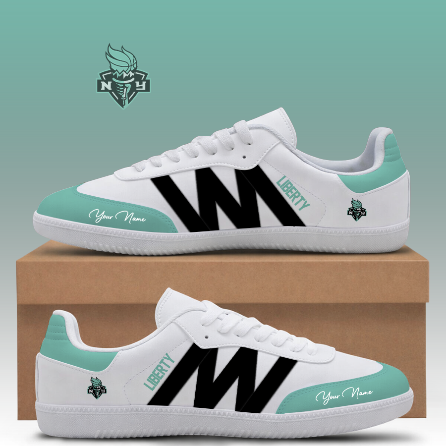 [FAN FAVORITE] NEW CUSTOMIZED WNBA10 NYL NEW YORK LIBERTY CLASSIC SNEAKERS