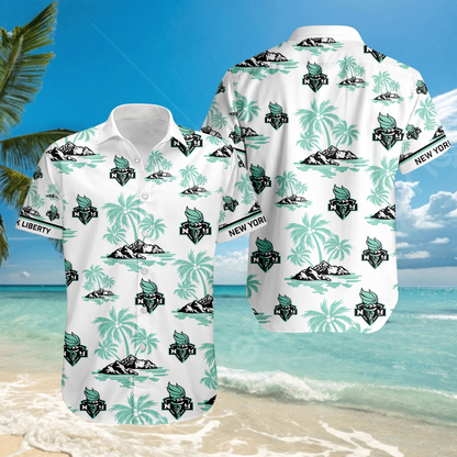 ENDING TODAY - NEW CUSTOMIZED WNBA10 NYL NEW YORK LIBERTY UNISEX HAWAIIAN SHIRT