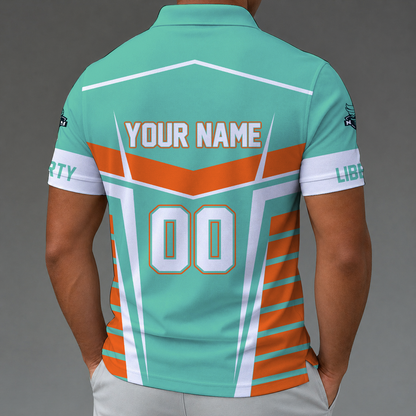 [FAN FAVORITE] NEW CUSTOMIZED WNBA10 NYL NEW YORK LIBERTY POLO SHIRT