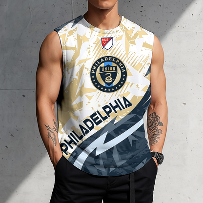 POPULAR NOW - NEW CUSTOMIZED MLS10 PPF PHILADELPHIA UNION TANK TOP & GYM SHIRT