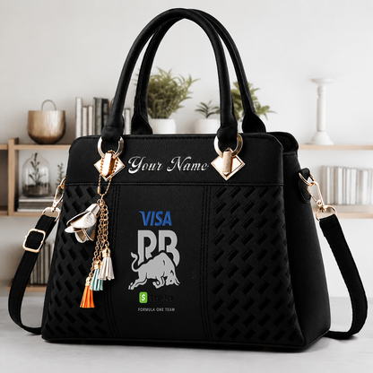 LIMITED RUN - NEW CUSTOMIZED F110 VCARB RACING BULLS LUXURY HANDBAG IN MULTIPLE COLORS