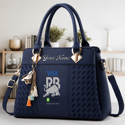 LIMITED RUN - NEW CUSTOMIZED F110 VCARB RACING BULLS LUXURY HANDBAG IN MULTIPLE COLORS