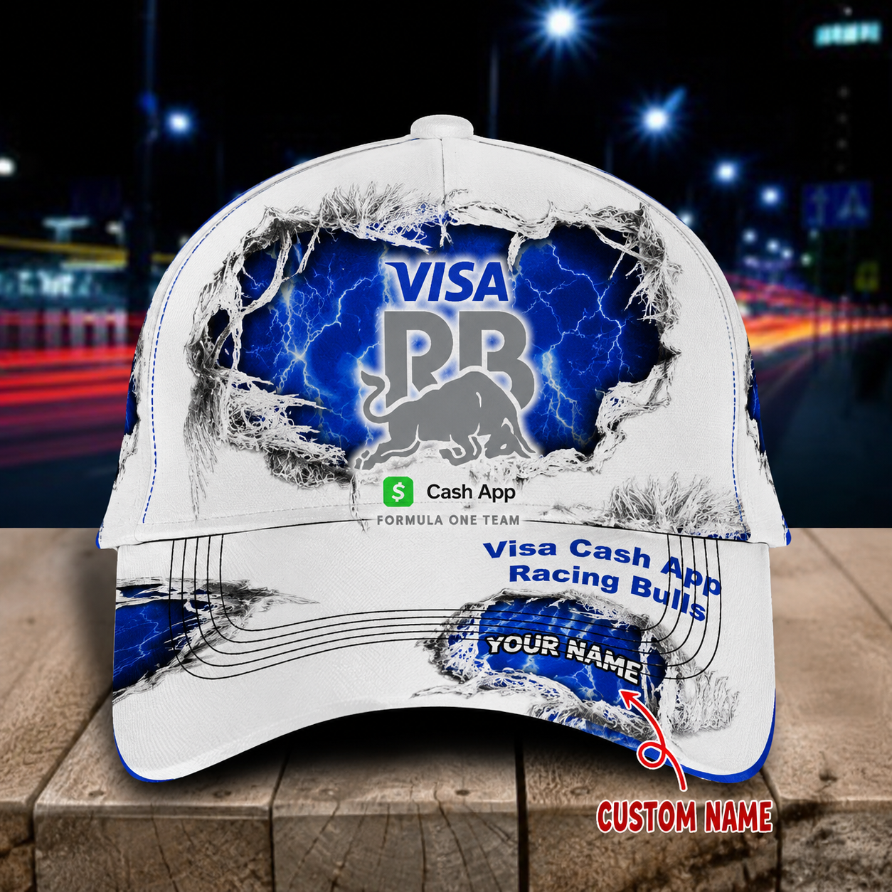 LIMITED RUN - NEW CUSTOMIZED F110 VCARB RACING BULLS CLASSIC CAP
