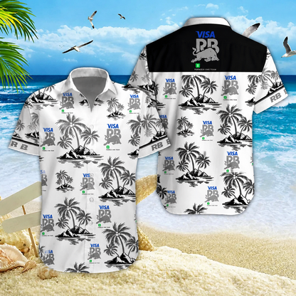 [FAN MUST-HAVE] NEW CUSTOMIZED F110 RBU RACING BULLS UNISEX HAWAIIAN SHIRT & SHORTS SET