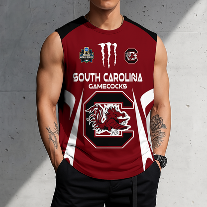 LIMITED DROP - NEW CUSTOMIZED | NCAA CWS10 SCG SC GAMECOCKS MEN'S GYM SHIRT