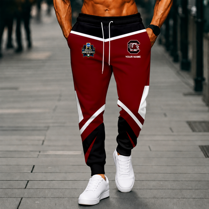 LIMITED EDITION - NEW CUSTOMIZED NCAA CWS10 SCG SOUTH CAROLINA GAMECOCKS SWEATPANTS