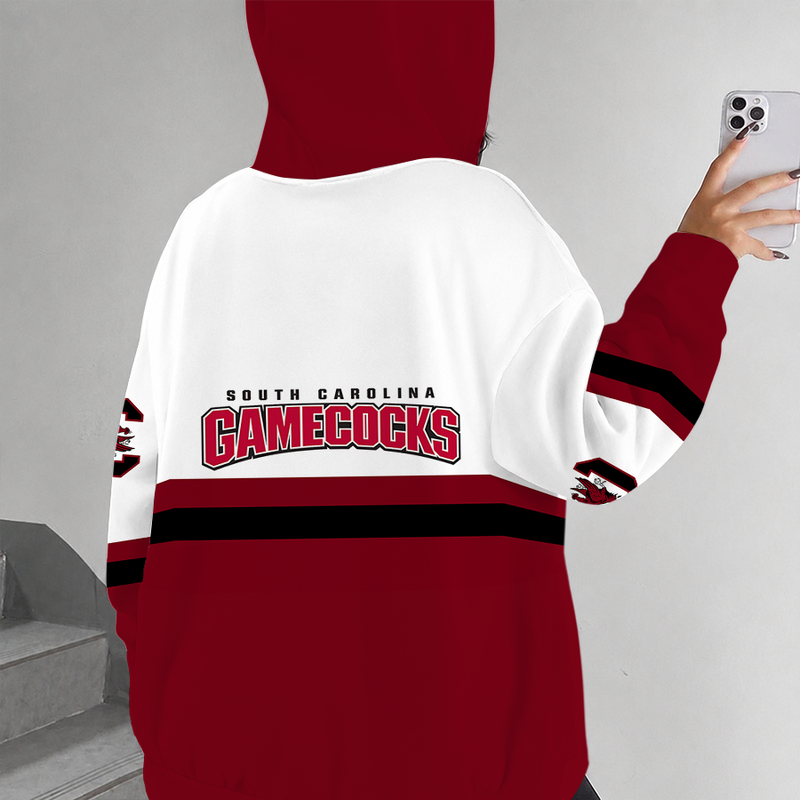 [FAN FAVORITE] NEW CUSTOMIZED NCAA CWS10 SCG SOUTH CAROLINA GAMECOCKS ZIP HOODIE