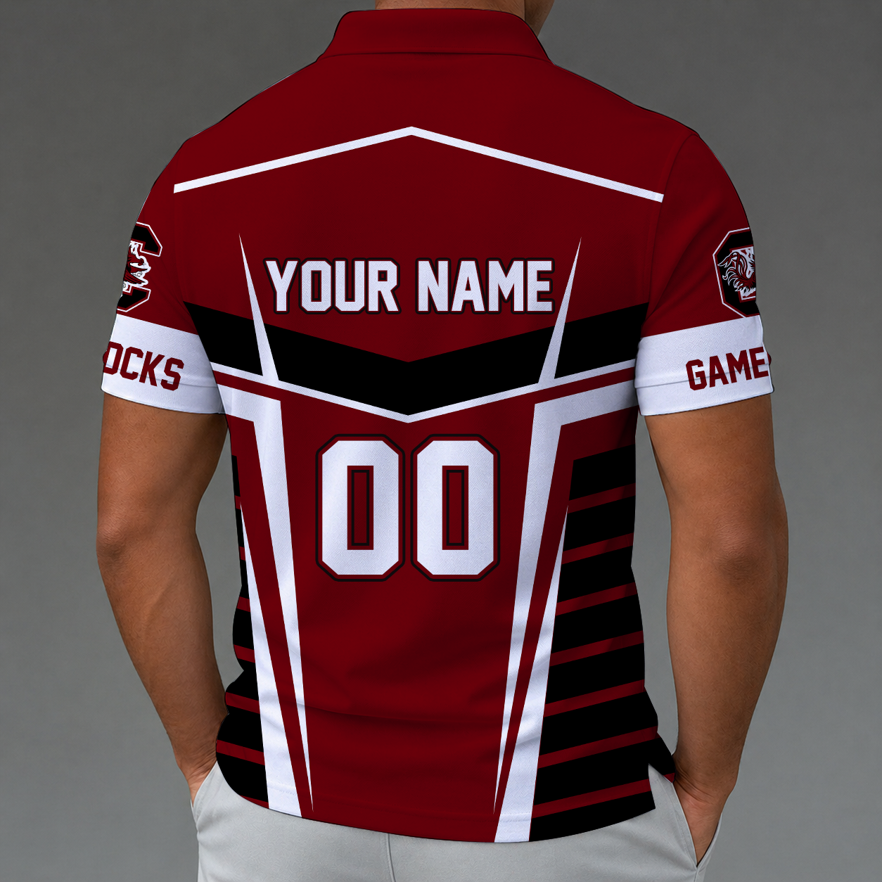 [FAN FAVORITE] NEW CUSTOMIZED NCAA CWS10 SCG SOUTH CAROLINA GAMECOCKS POLO SHIRT