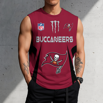 LIMITED EDITION - NEW CUSTOMIZED NFL10 TBB TAMPA BAY BUCCANEERS MEN'S GYM SHIRT