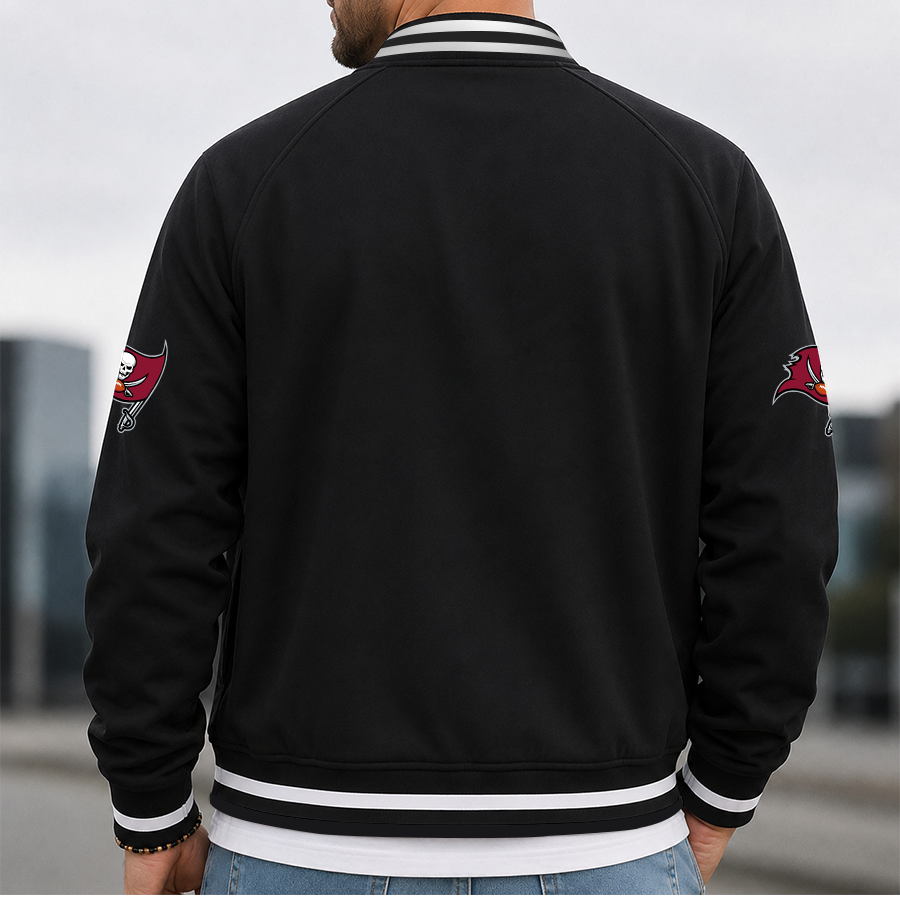 [SPECIAL OFFER] NEW CUSTOMIZED NFL10 TBB TAMPA BAY BUCCANEERS MEN'S CASUAL JACKET