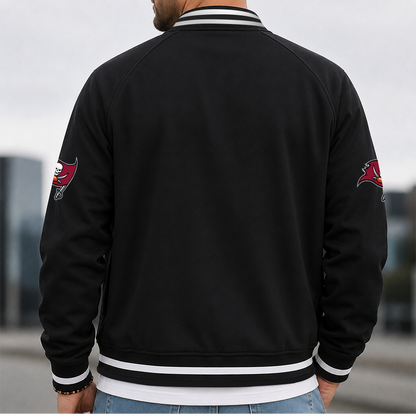 [SPECIAL OFFER] NEW CUSTOMIZED NFL10 TBB TAMPA BAY BUCCANEERS MEN'S CASUAL JACKET