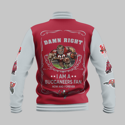 LIMITED EDITION - NEW CUSTOMIZED NFL10 TBB TAMPA BAY BUCCANEERS BASEBALL JACKET